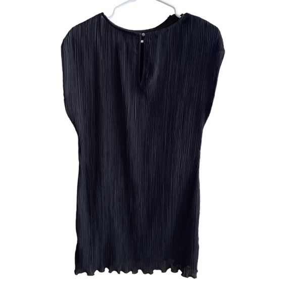 Madewell Plissé Mini Tee Dress In Black SIZE 8 - Picture 8 of 16